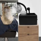 Nano Hair Steamer 1750W, Standing Hair Color Processor, Professional Nano Mist Hair Steamer, Beauty Salon Hair Machine for Deep Hair Care Repair (1750W Black)