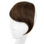 SARLA Clip in Side Bangs Extension Straight Synthetic Fake Bangs One Piece for Women Chocolate