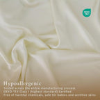 TOSMO Luxury Pillow Case Set of 2 - Cooling Viscose Derived from Bamboo - Oeko-TEX, Breathabl Silky Soft Pillow Cases with Envelope Closure (Queen / 20x30, Beige)