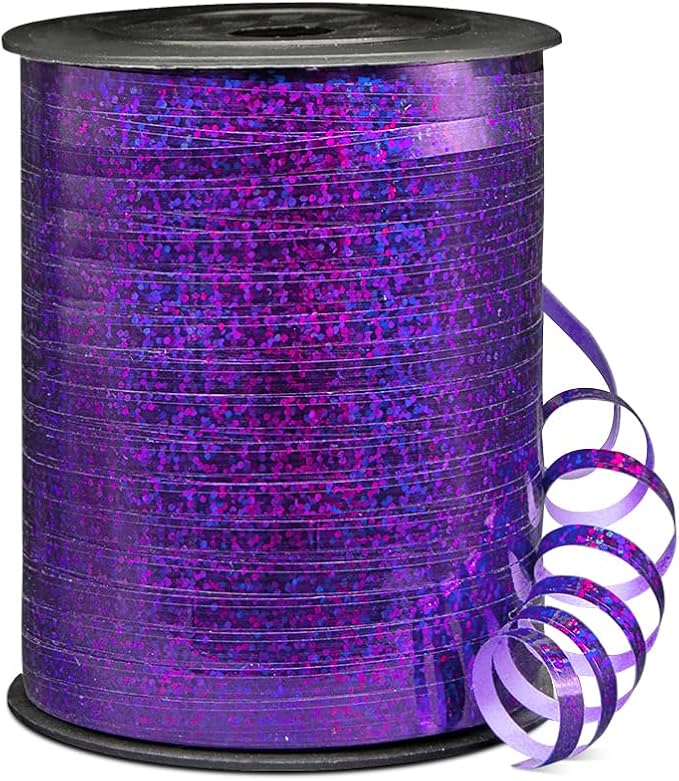 500 Yards Shiny Metallic Purple Curling Ribbon by Isaspire