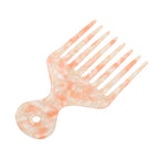 VOCOSTE Hair Picks for Curly Hair, Gentle Detangling Wide Tooth Comb, Afro Pick, Hair Pick Comb, Hangable Hair Styling Tool for Hair Care, Orange