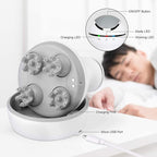 cotsoco Electric Scalp Head & Back Massager, Cordless Hair Massage Waterproof Head Massager with 4 Heads 84 Nodes for Hair Growth, Stress Relief & Deep Clean, Gifts for Mom, White