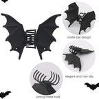 Halloween Hair Clip for Women for Thick Hair Black Bat Wing Metal Claw Clips Gothic Accessories Cute Matte Barrettes for Styling Accessories Halloween Party Favors Christmas Supplies