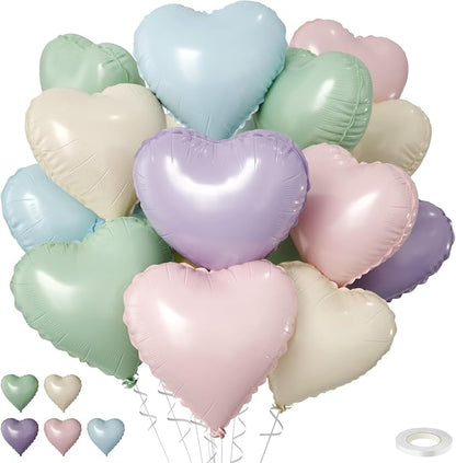 Pastel Heart Balloons by FEYG
