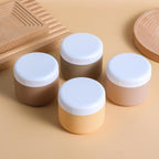 Travel Containers for Toiletries, Silicone Cream Jars BPA-Free, Leak-proof 3oz Travel Size Containers, Portable Size Silicone Jars with Lid for Cosmetic Face Hand Body Cream (4 Pack)