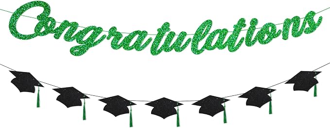 Congratulations Banner Pre-Strung Grad Cap Banner Graduation Decorations 2026 2 by Unknown