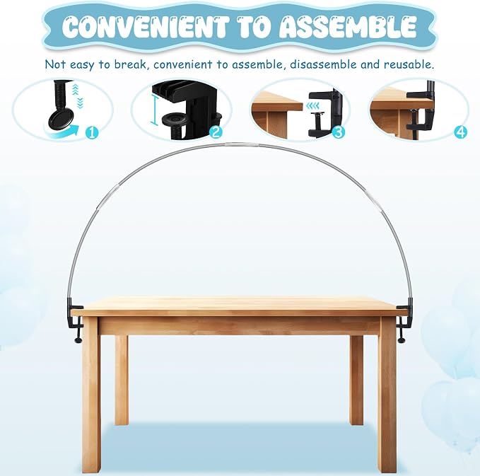 HOMSFOU 2Pcs Balloon Arch Table Clip - Image 5