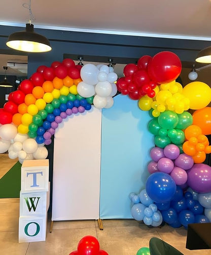 Rainbow Balloons Arch Kit 120pcs, Different Sizes Latex Balloons - Image 4