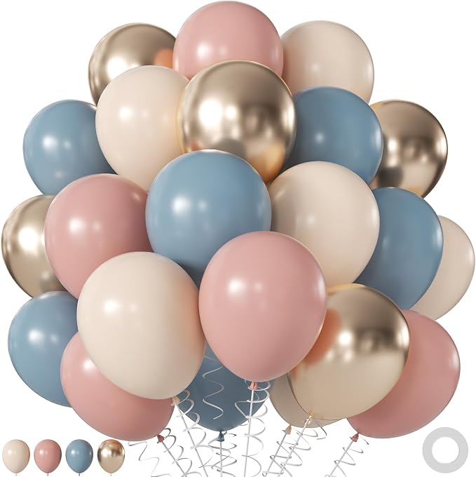 Gender Reveal Balloons for Boho Gender Reveal Baby Shower Decorations | 60Pcs by JOYFLOAT