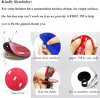 Helmet Pigtails Gradient Ramp Helmet Braids Ponytail Helmet Hair with Suction Cup for Motor Bike 1PCS 24inch (Helmet not Included)