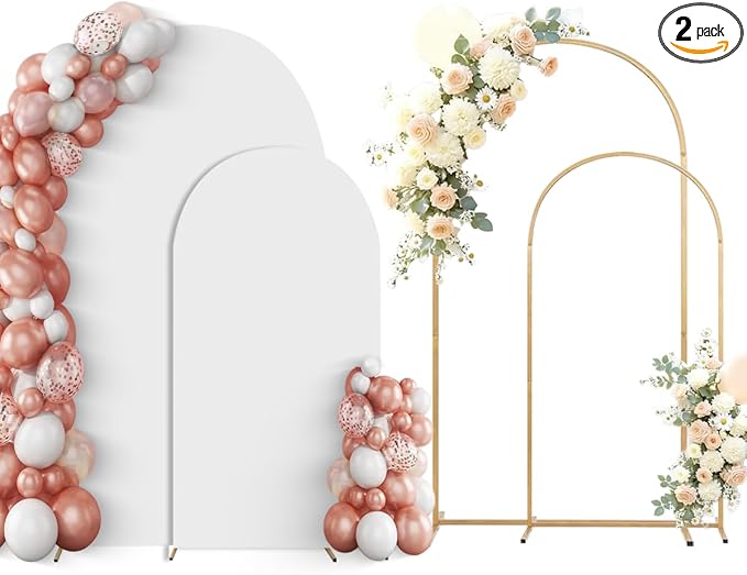 Metal Arch Backdrop Stand Set of 2 by yumiaohe