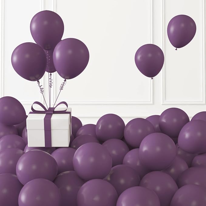 Retro Purple Balloons, Girl's Birthday Decoration, Wedding Party, Baby Shower by KALOR