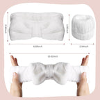 WSYUB Spa Headband and Wristband Set, Face Wash Headband, Makeup Skincare Headbands Wrist Bands for Washing Face, White