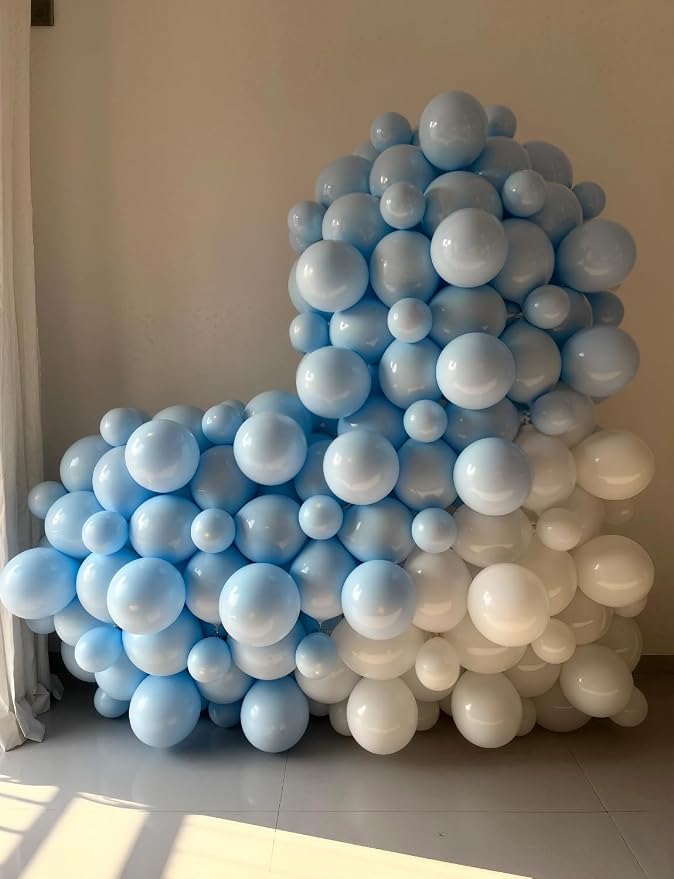 Light Blue Balloons, Pastel Blue Balloons - Image 3