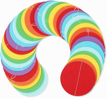 Rainbow Party-Decorations Paper-Garland Streamers Banner - 52Ft Colorful Theme - Image 3