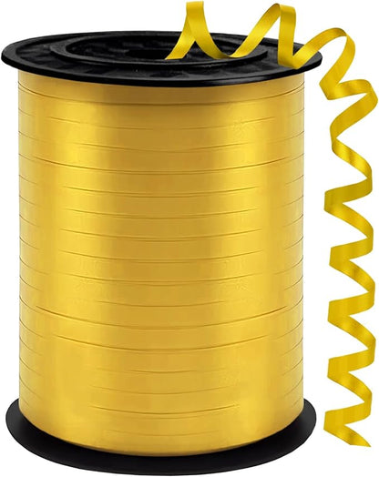 Gold Curling Ribbon, 500 Yards Ribbons by YCDMLJC