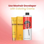 MOEHAIR Hair Color Developer 1.5% Hydrogen Peroxide | 5 Volume Creme Developer for Coloring and Bleaching | Paraben-free | Professional-Grade Hair Creme Developer | Peach Fragrance – 32 Fl. Oz