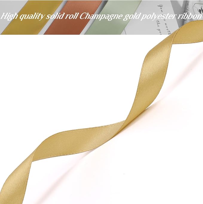 Nsilu Ribbon for Gift Wrapping 50 Yards Perfect Wedding Party Wreath Sewing DIY - Image 3