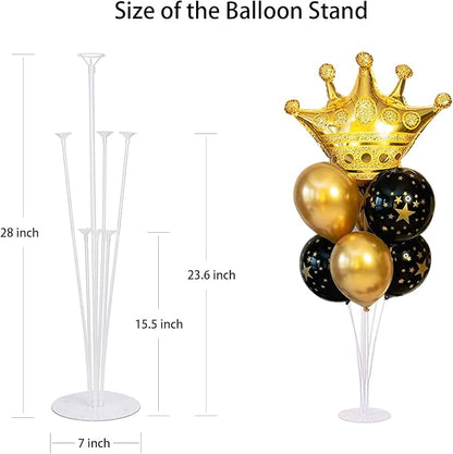 4 Sets of Table Balloon Stand Kit, 1 Roll of Glue and 5 Flower Clips - Image 2