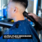 Barber Strong The Barber Cape Haircut Cover for Men, Hair Repelling and Static-Reducing Material, Water Resistant Fabric