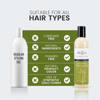 Scalp Rescue Styling Gel, Organic Unisex Formula Controls Frizz and Fly Away Hair, Curly Hair Community Favorite Gives Flexible Natural Hold, Fights Humidity, Alcohol Free & Water Based | 8.8 Fl Oz