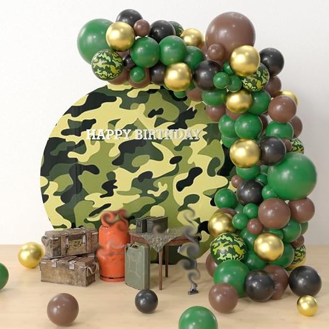 Paready Green and Brown Balloons - Image 7