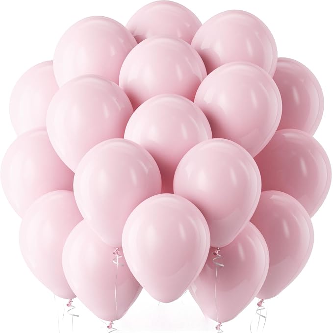 Pro Duralatex Pastel Pink Extra-Thick Balloons 120 Pack 10 inch | Light Pink by Bezente