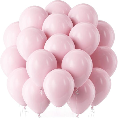 Pro Duralatex Pastel Pink Extra-Thick Balloons 120 Pack 10 inch | Light Pink by Bezente