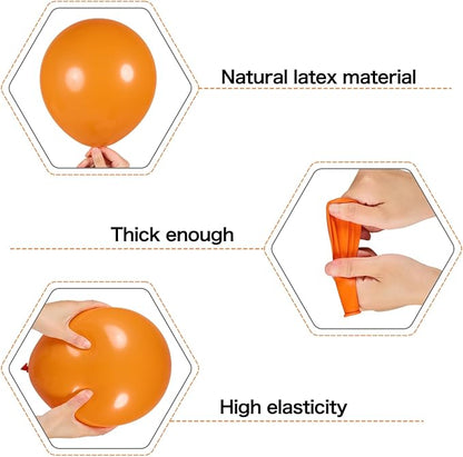 Orange Green Balloons Arch Garland Kit-123Pcs Metallic Gold Balloon Nude Balloon - Image 3