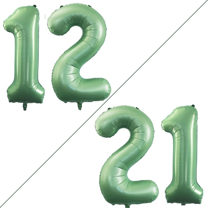 Number 12 Balloons for 12th Birthday Sweet 12 Party Decorations, 42 Inch Jumbo by GOER
