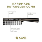 Kent 91TG Detangler Combs for Women Wide Tooth Hair Comb for Curly and Wavy Hair - Wet Hair Comb, Large Handle Wide Tooth Shower Comb for Hair for Effective Detangling Kent Comb