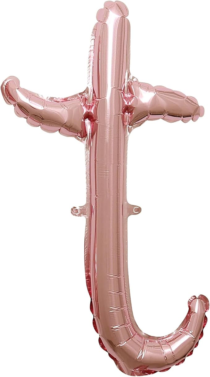 Rose Gold Script Shaped Foil Balloon by AmscanPartySupplies