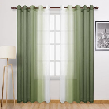 DWCN Ombre Sheer Curtains by DWCN