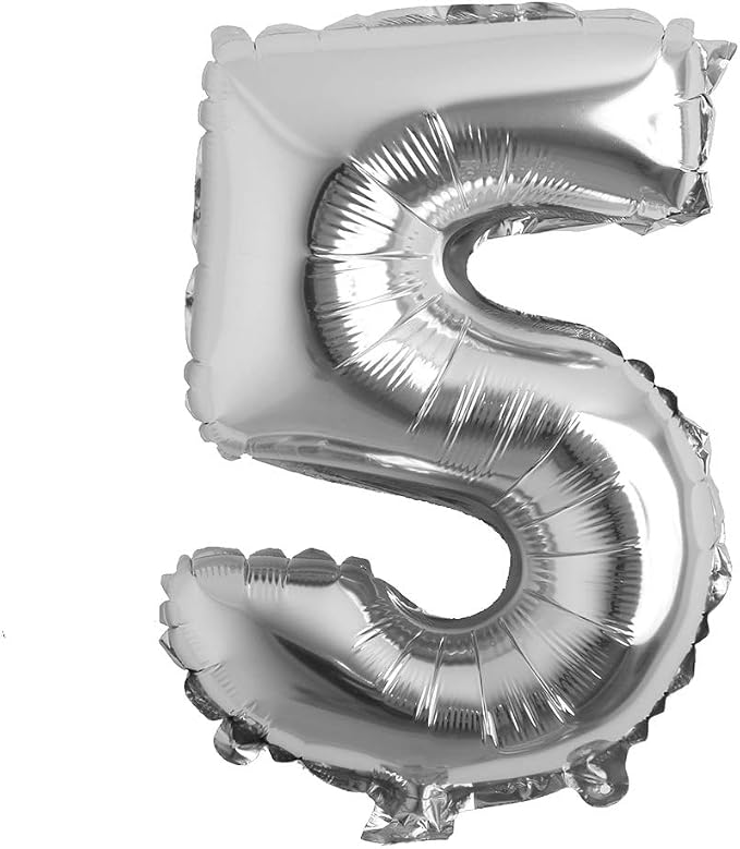 32 inch Letter Balloons Silver Alphabet Number Balloons Foil Mylar Party by REIANS