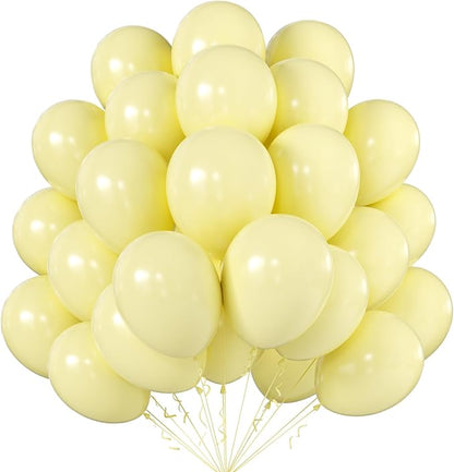 12 Inch Pastel Yellow Balloons, Baby Shower, Graduate Party Decorations by KALOR