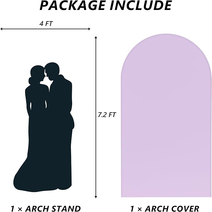Neatsure Arch Backdrop Stand and Cover Set, 7.2FT Metal Photo Balloon Arch - Image 2