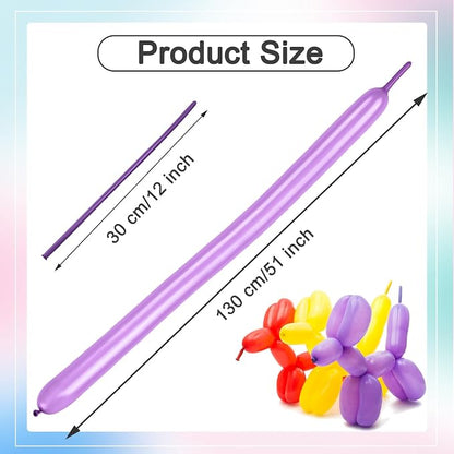 260 Balloons - Pearl Purple Long Balloons - Image 5