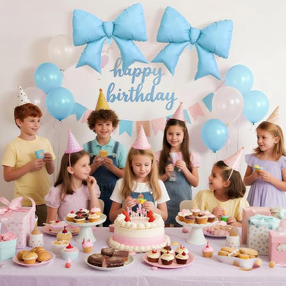 4pcs Jumbo Oversized Ribbon Balloons Coquette Bow Balloons Bow Party Coquette - Image 6