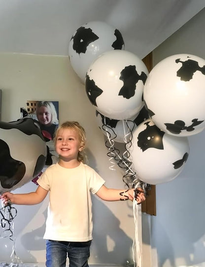 Cow Print Balloons, Farm Animal Latex Balloons - Image 2