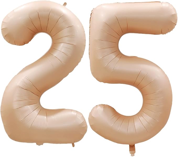 Number 25 Balloons for 25th Birthday Party Decorations, 42 Inch Jumbo Foil by GOER