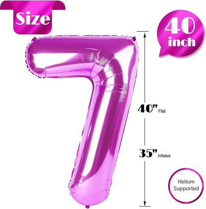 Rosy Purple 7 Balloon - Image 5