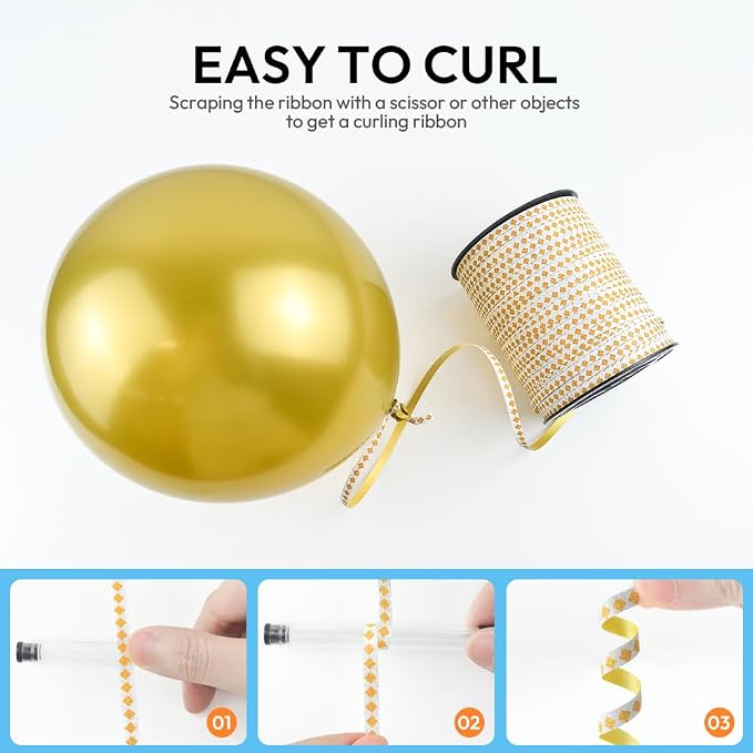 500 Yards Shiny Glitter Curling Ribbon - Image 5