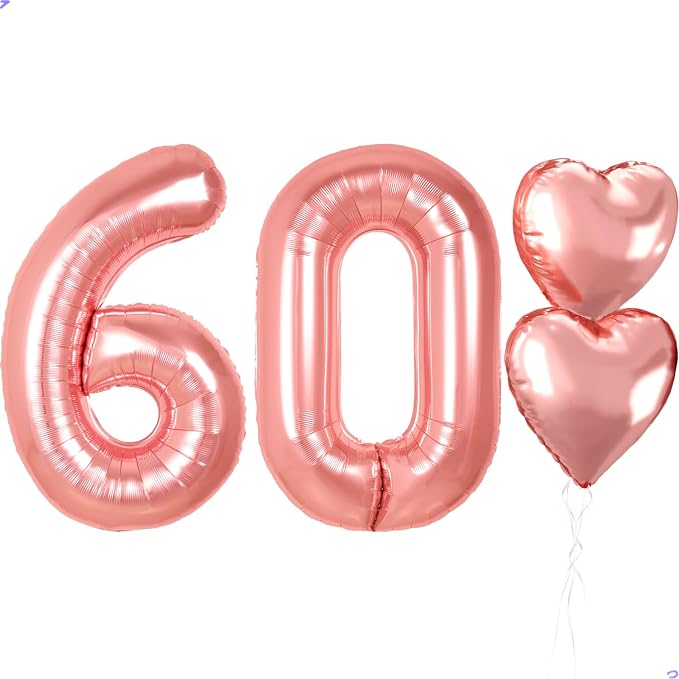 40 inch Rose Gold Birthday Balloons by Unknown