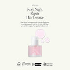 ANILLO Rosy Night Repair Hair Essence with Damask Rose Extract, Rosehip Oil, Peptide Complex for Dry, Damaged, Frizzy Hair - Musky Floral Scent, Vegan, Paraben-Free 50ml / 1.69 fl. Oz