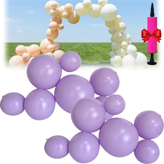Reusable Inflatable Balloon Garland Arch Kit, 43in/15in Linked Pvc Balloons by Unknown