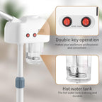 Winado 2 in 1 Facial Steamer with 5X Magnification Light, Deep Cleaning for Personal Skin Care, Beautician Steamer Professional Humidifier Facial Spa Mist Steam for Home & Beauty Salon, White