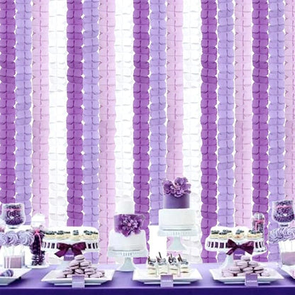 Purple White Lavender Party-Decorations Streamers-Garland - Image 2