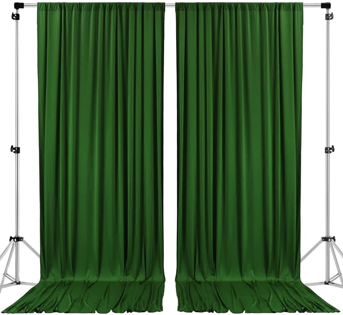 AK TRADING CO. 10 feet x 10 feet Valley Green Polyester Backdrop Drapes by Fabrics%7CEventDecor%7CCrafts%7CUpholsteryFoam