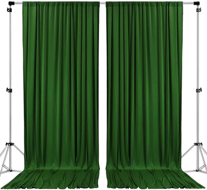 AK TRADING CO. 10 feet x 10 feet Valley Green Polyester Backdrop Drapes by Fabrics%7CEventDecor%7CCrafts%7CUpholsteryFoam