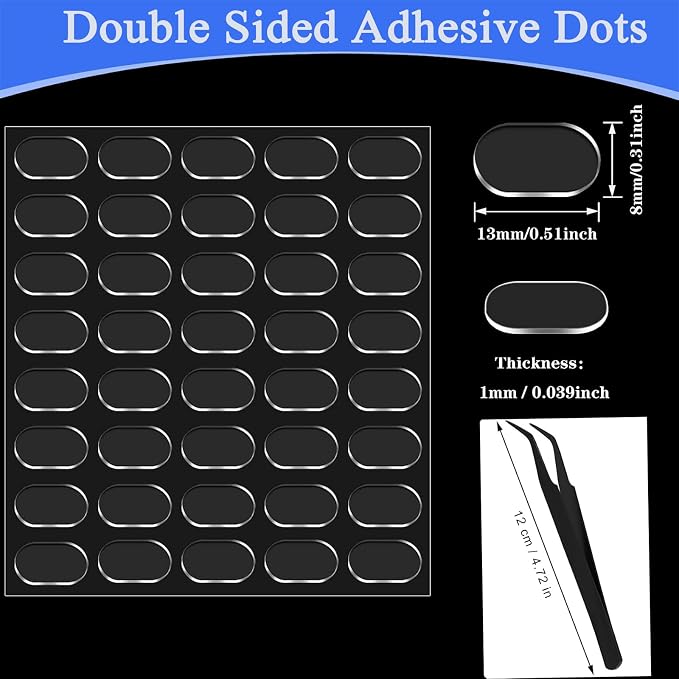 Double Sided Sticky Tack, Removable Clear Dots Glue Gel Adhesive Putty - Image 2
